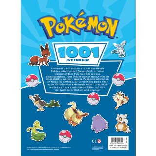 Pokémon Buch - 1001 Sticker (DE)