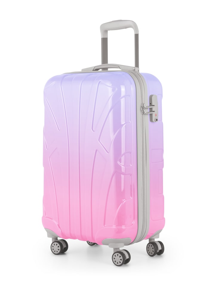 suitline Handgepäckkoffer 55x35x20 cm Carry-On 55cm Hartschale 34 L in Sakura günstig kaufen S