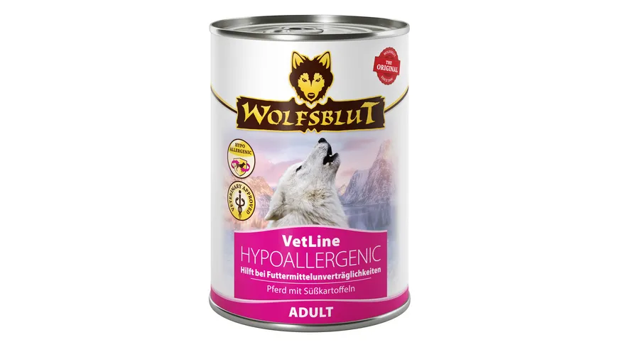 Wolfsblut Hundenassfutter VetLine Hypoallergenic 395 g