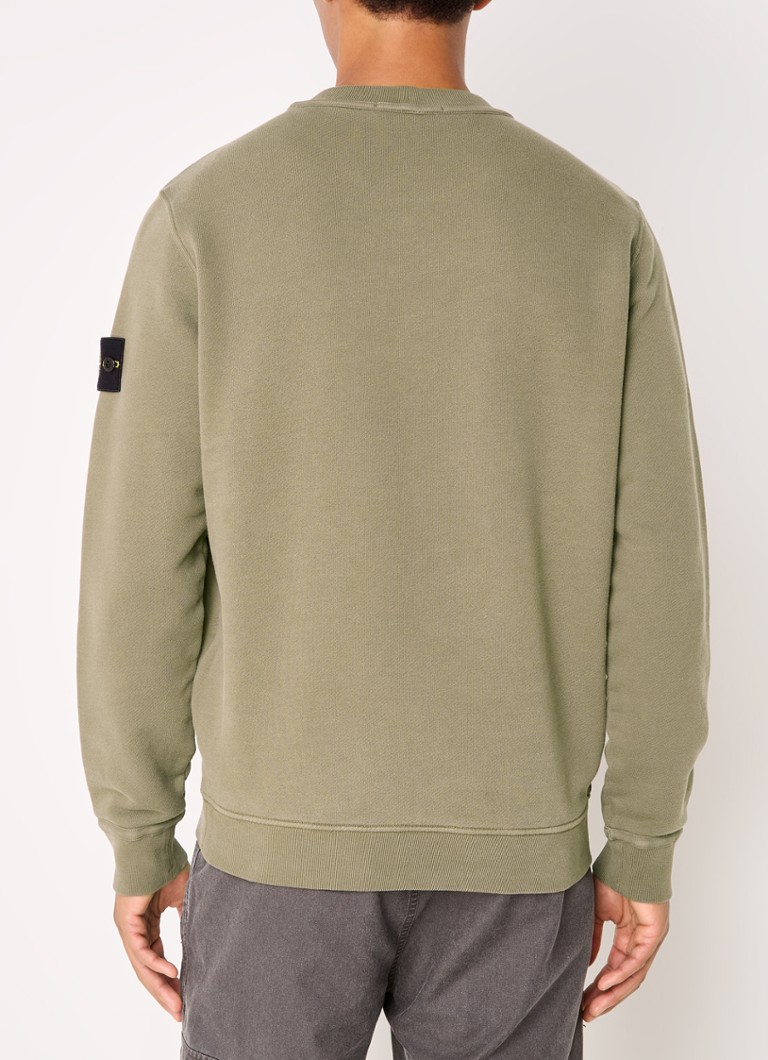 Πουλόβερ από οργανικό βαμβάκι Stone Island 61241 με λογότυπο