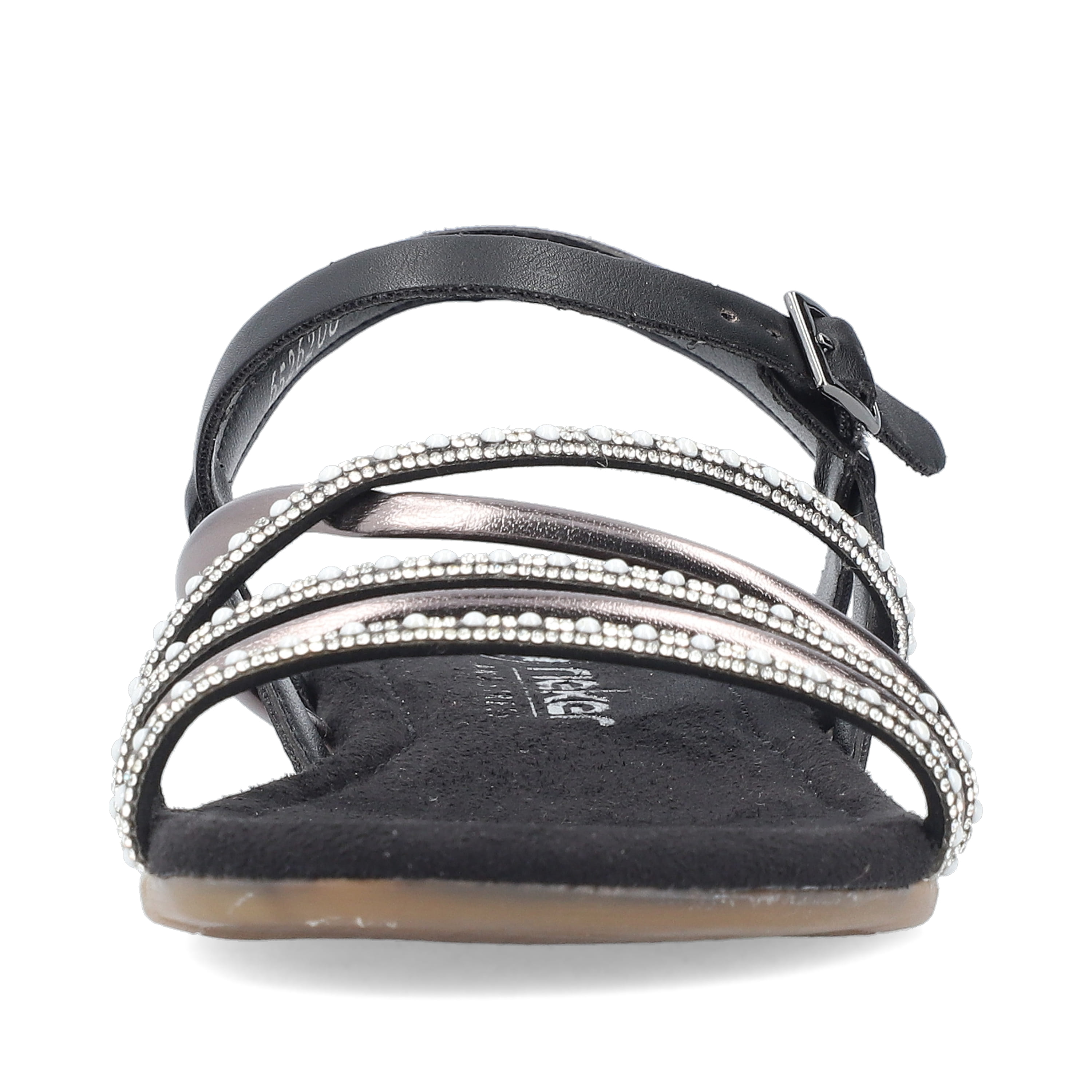 Rieker Damen Riemchensandalen tiefschwarz
