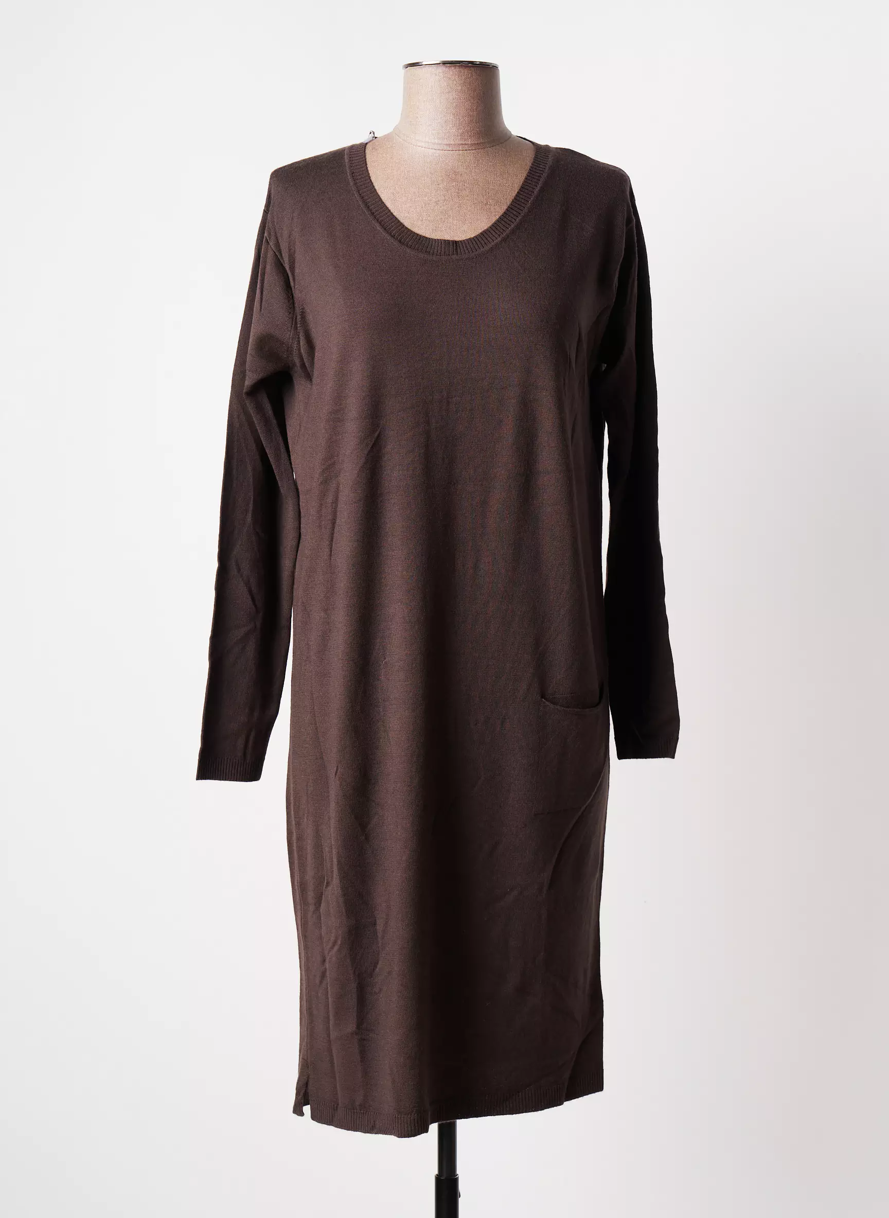 Poles Robes Pulls Femme couleur marron