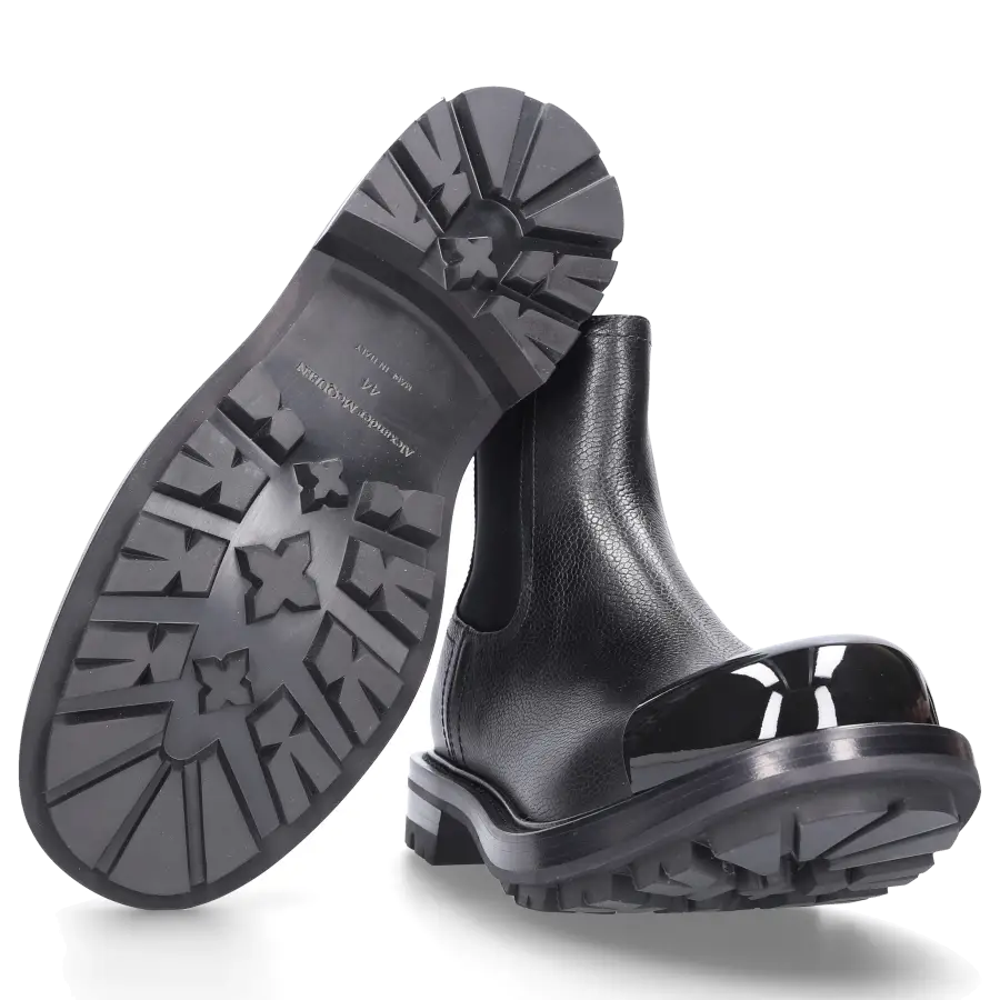 Alexander McQueen - Chelsea Boots WHXH8 Kalbsleder - schwarz