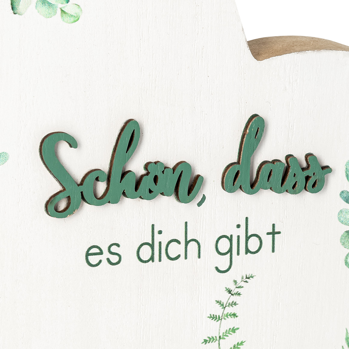 Deko-Aufsteller Herz mit Spruch