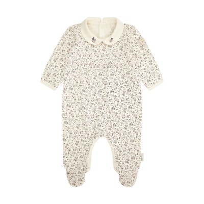 Strampler langarm, beige für Mädchen