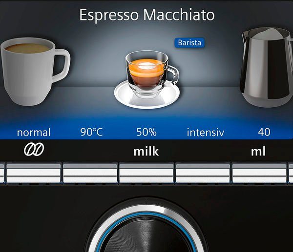 SIEMENS Kaffeevollautomat EQ.9 plus connect s500 TI9558X1DE, extra leise, automatische Reinigung, bis zu 10 individuelle Profile