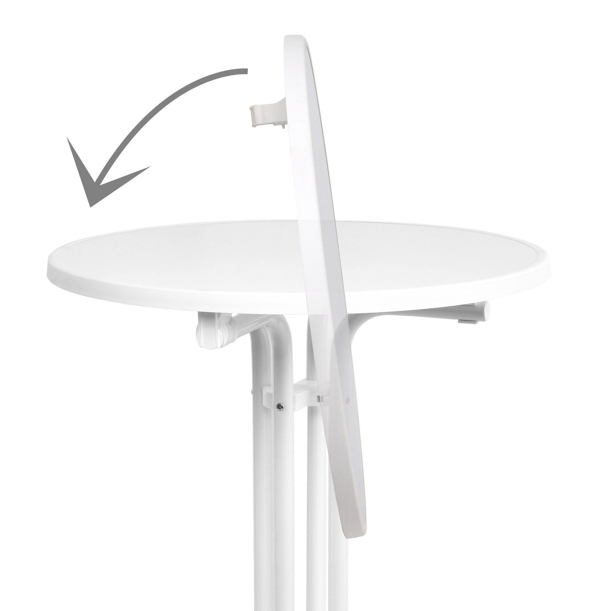 Beautissu Stehtisch Sylt, Bistrotisch Gastro klappbar Ø 70 cm