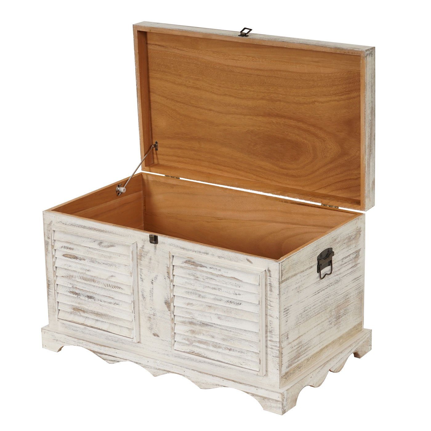 MCW Truhe T356, zum Sitzen, Deckel individuell arretierbar, Viel Stauraum, Bezug waschbar