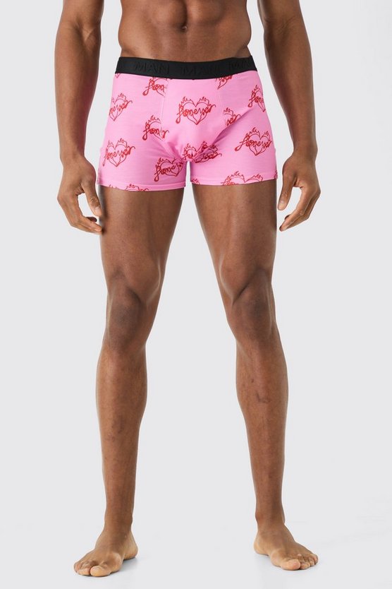 Boxershorts mit Herz-Slogan