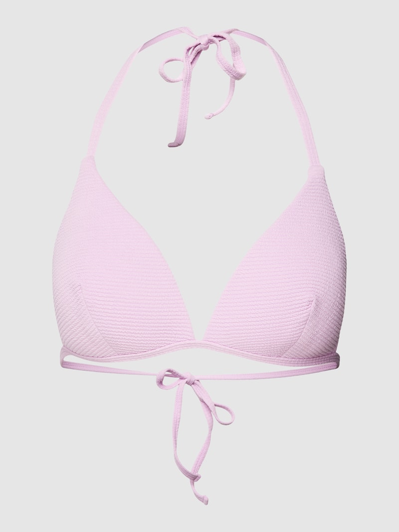 Bikini-Oberteil mit Strukturmuster Modell 'JOIA' in flieder