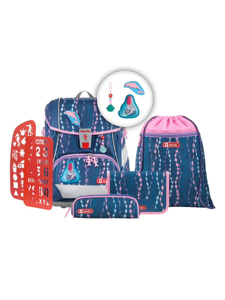 Step by Step 6tlg. Ranzen-Set 2IN1 PLUS in Mermaid Bella günstig kaufen onesize