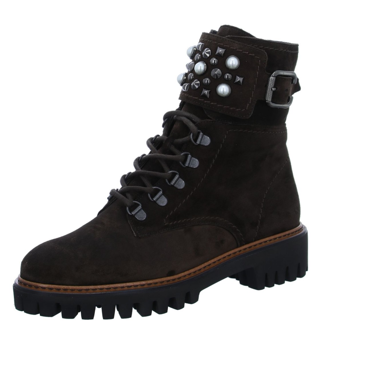 PAUL GREEN Schnür-Stiefeletten braun