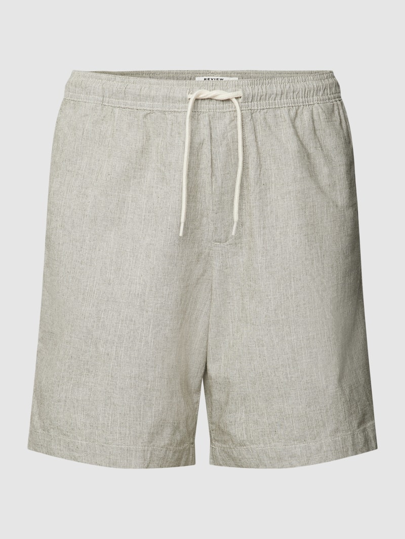 Bermudas mit elastischem Bund in olivgrün
