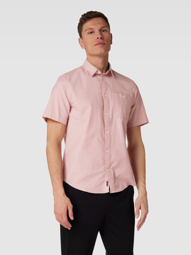 Freizeithemd mit Brusttasche in rosa