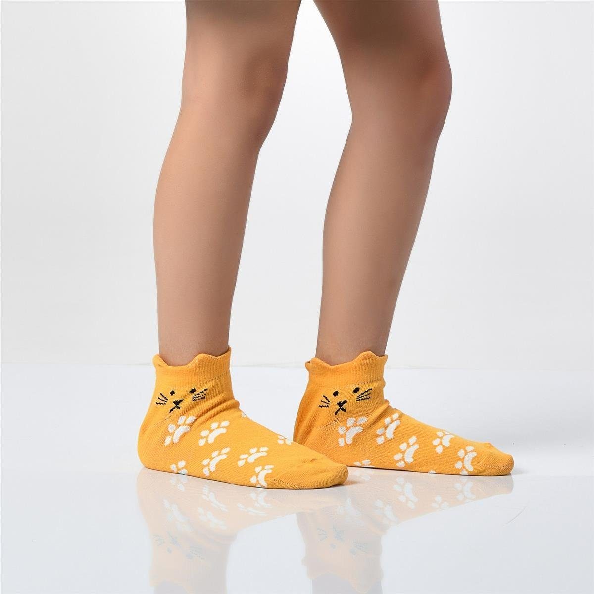 LOREZA Kurzsocken 12 Paar Mädchen Socken Sneakersocken Kindersocken 21-36 (Paar, 12-Paar) 12-Paar