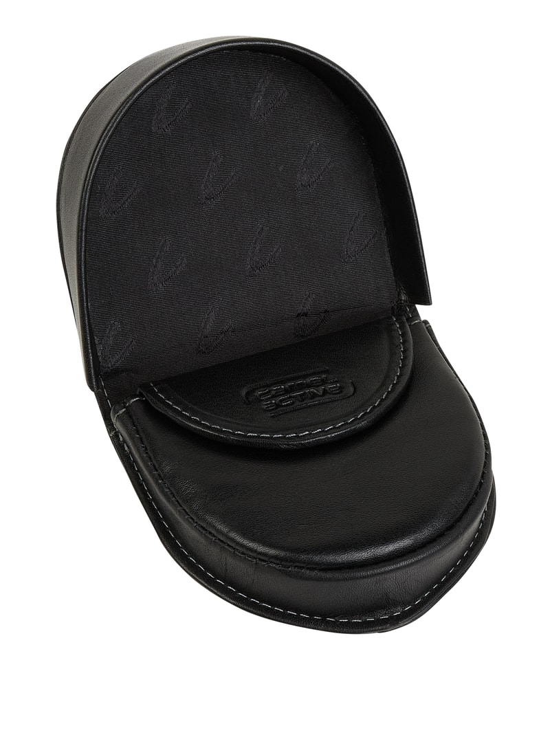 Portemonnaie aus Leder in schwarz