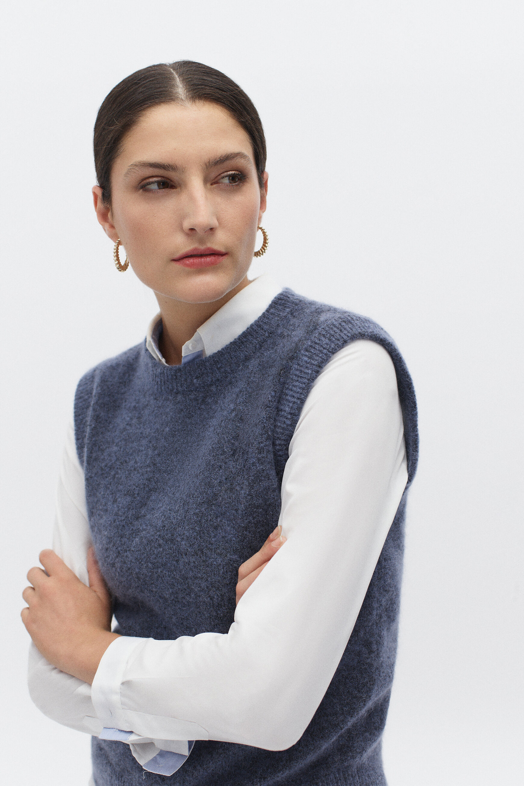 pull boris denim double stone femme
