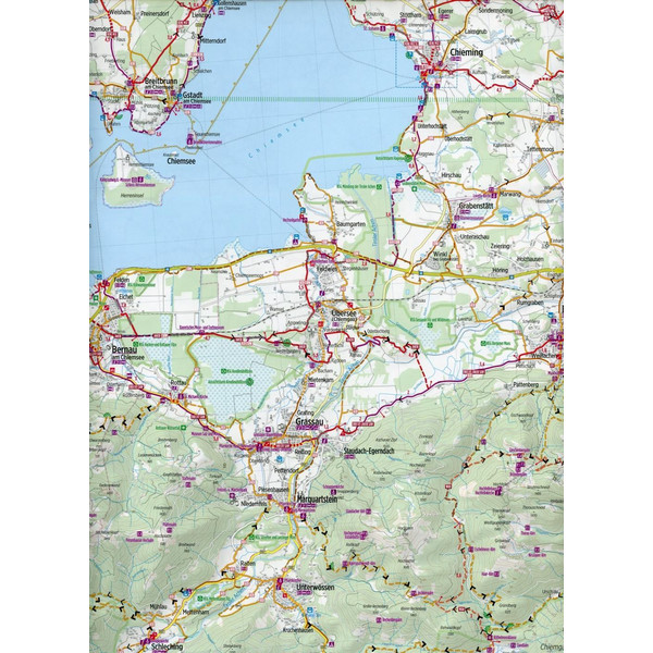 Bikeline Radkarte Chiemgau  (BAY17) 1 : 75 000 - Fahrradkarte