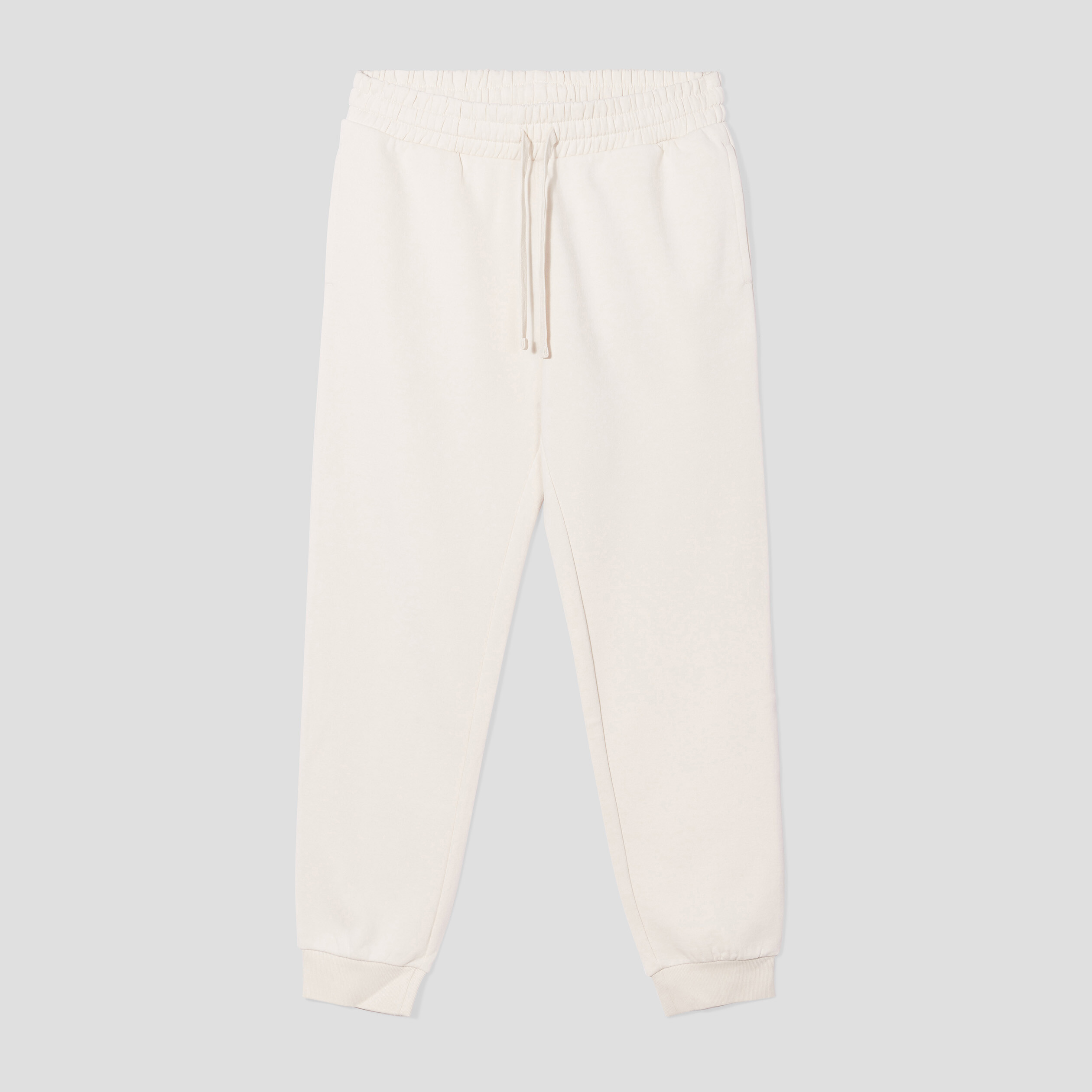 Jogging droit molleton ecru homme | La Halle
