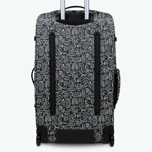 Large 2-wheel soft suitcase Amiens black