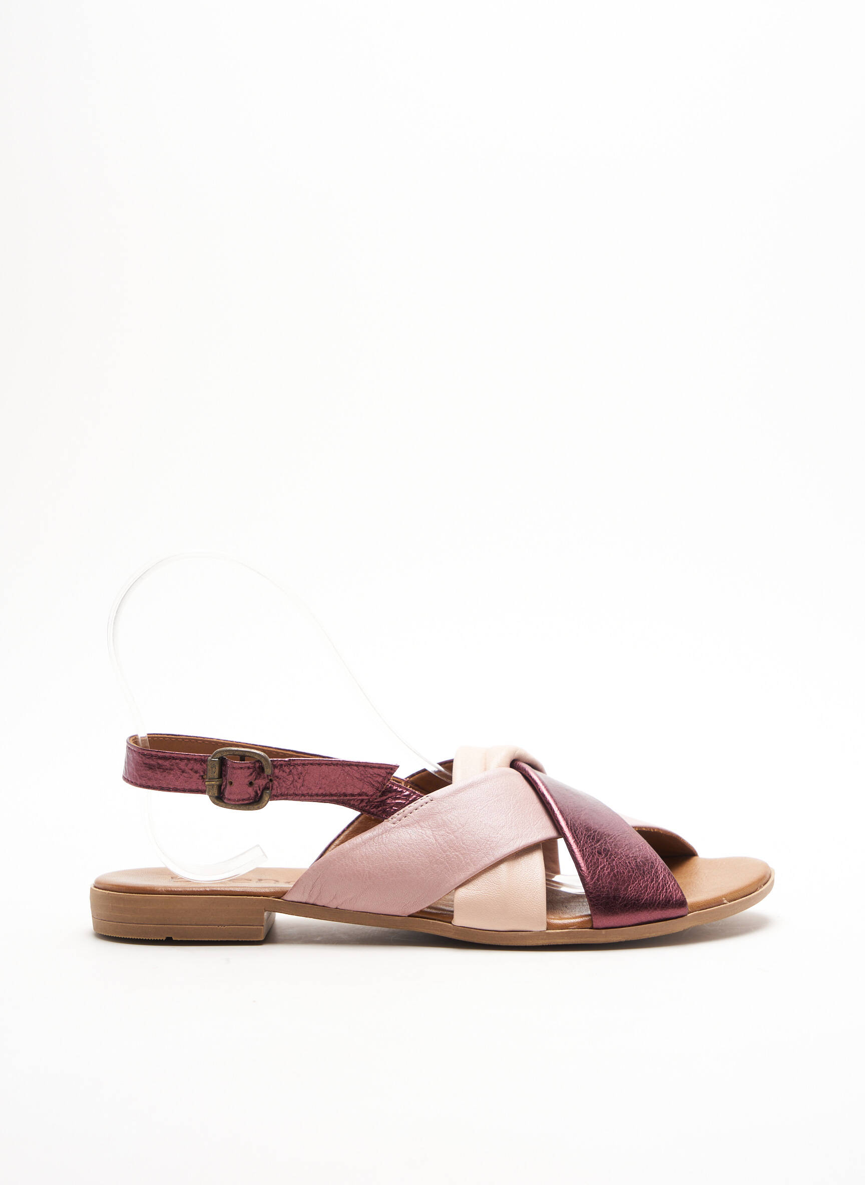 Bueno Sandales Nu Pieds Femme couleur rose