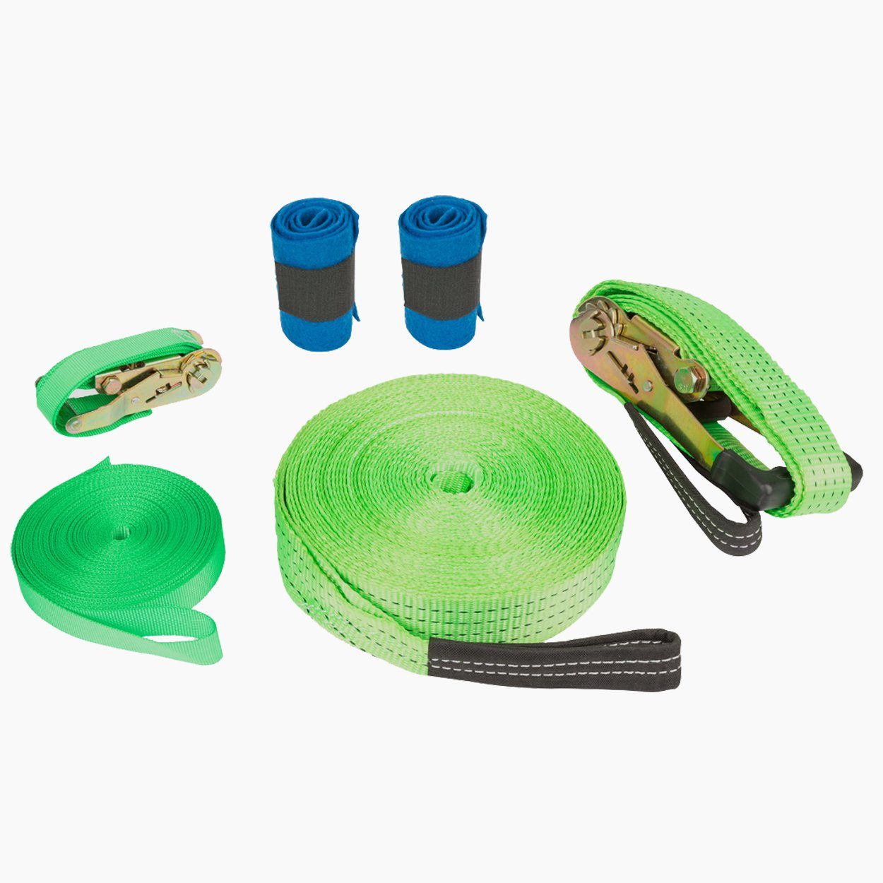 Small Foot Slackline Slackline Set inkl. Baumschutz, aktiv den Gleichgewichtssinn trainieren