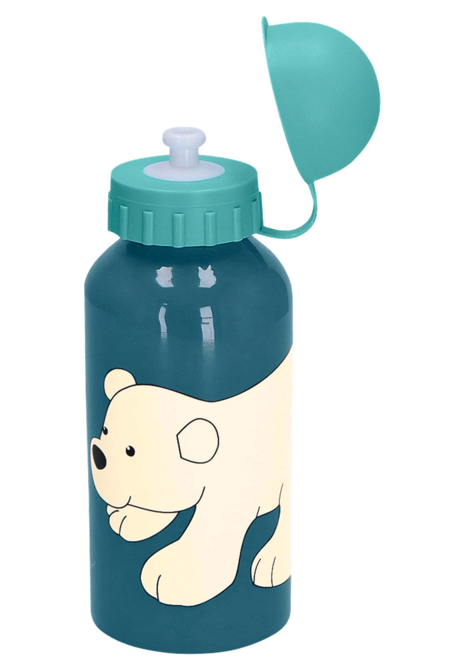 Trinkflasche Eisbär Elia in Dunkeltürkis für 400ml