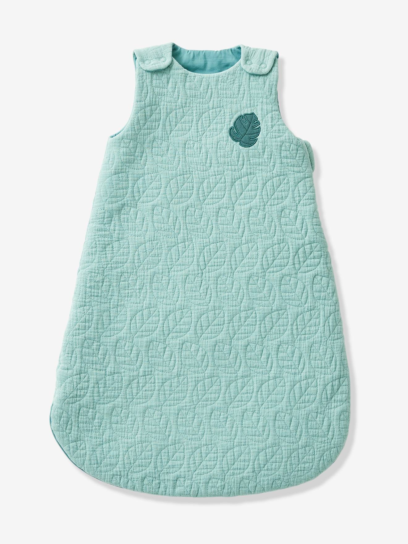 Gigoteuse quiltée manches amovibles NUITS DE RÊVE en coton bio* vert