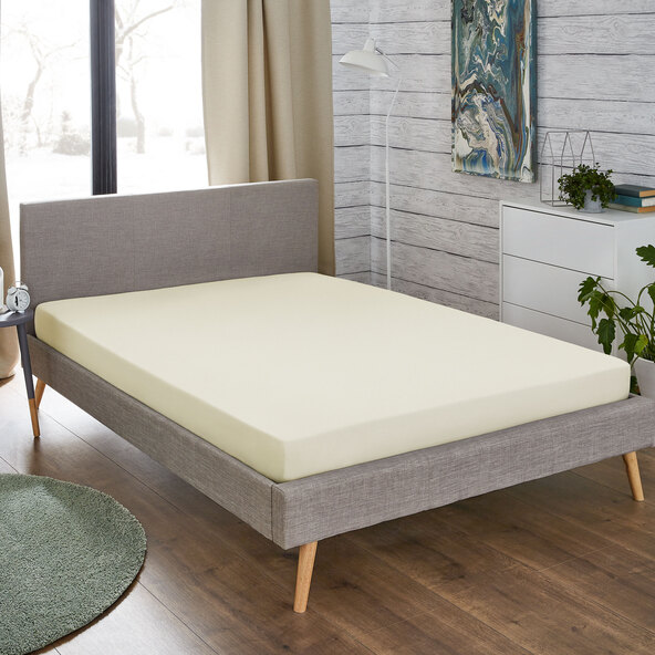 Feinbiber-Spannbetttuch 140-150 x 200 cm, natur