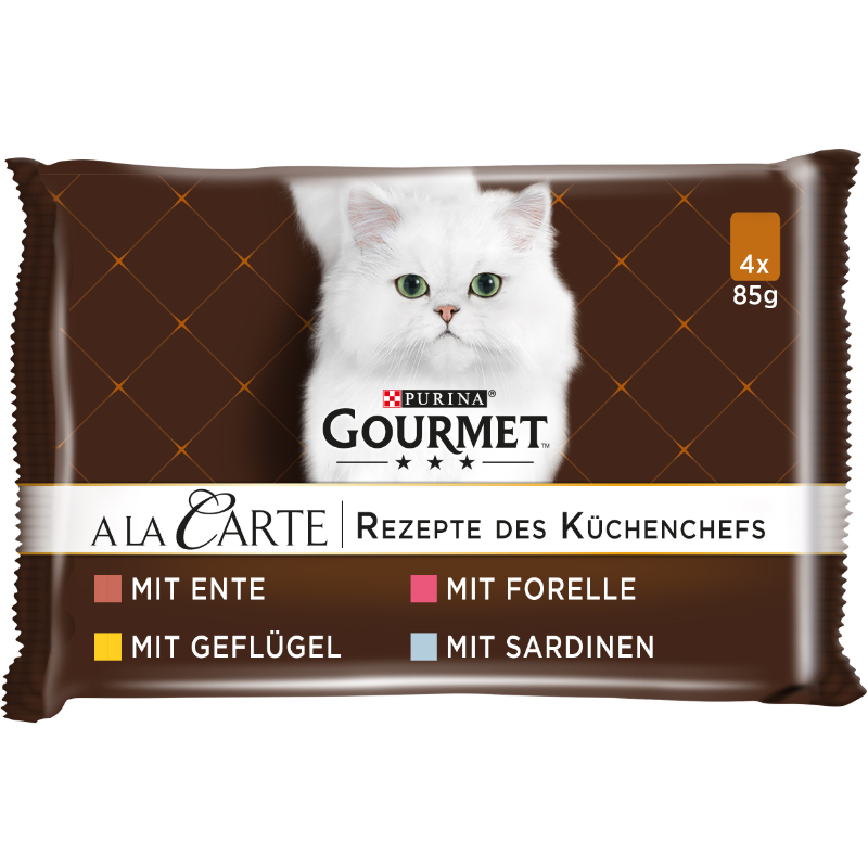 GOURMET Nassfutter GOURMET à la Carte 4x85g Raffinessen des Küchenchefs
