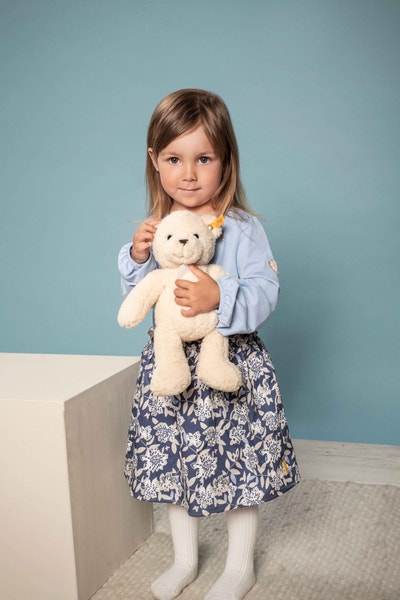 Kleid, mittelblau für Mädchen