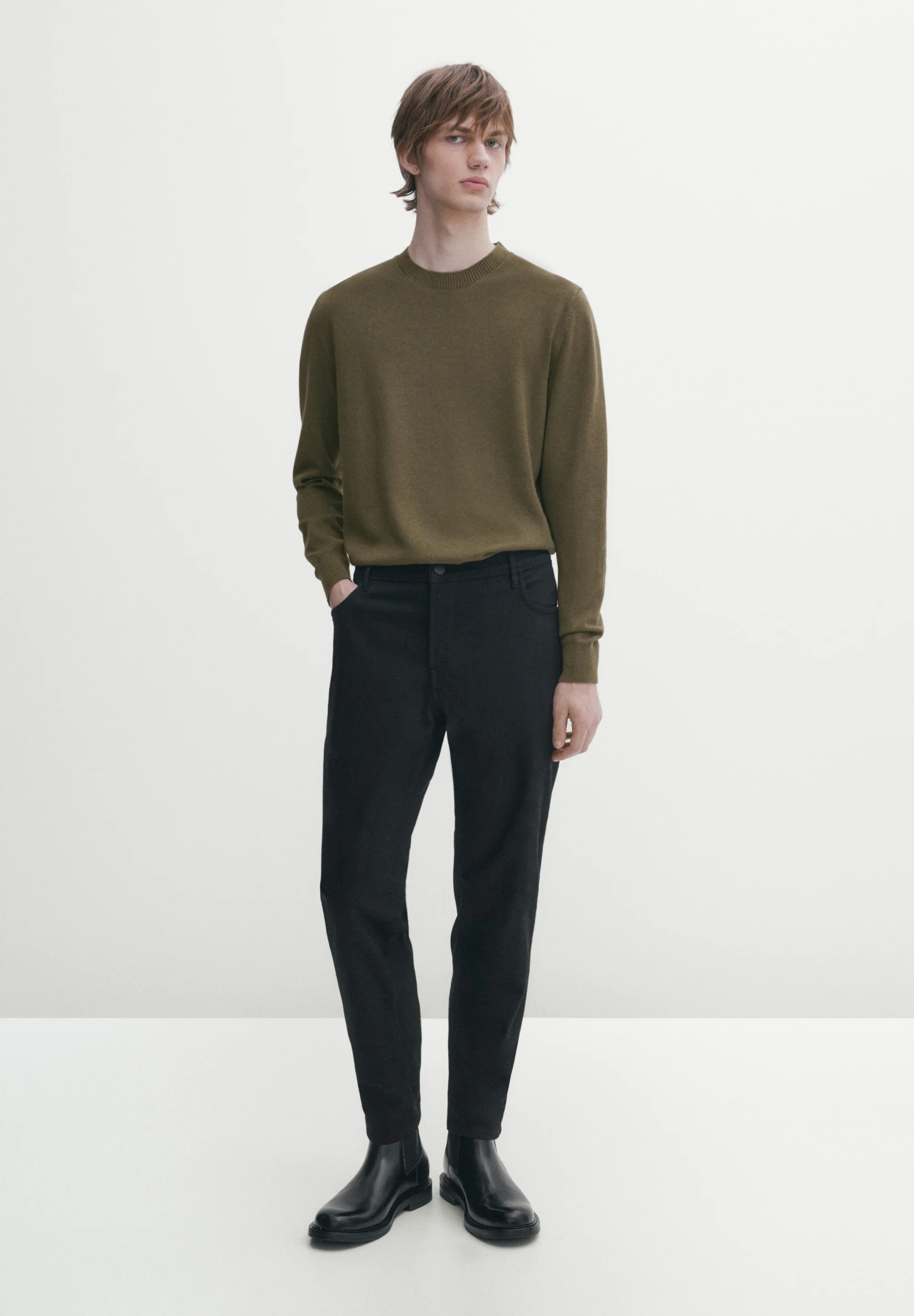 Massimo Dutti CON CUELLO REDONDO - Suéter