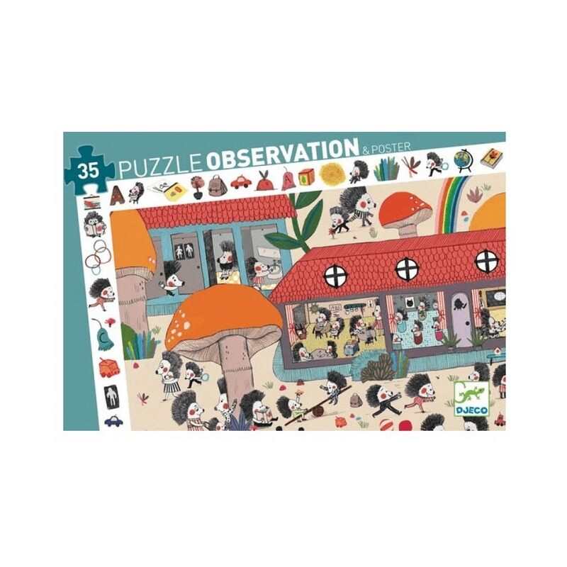 Puzzle observation Ecole des hérissons 35 pièces