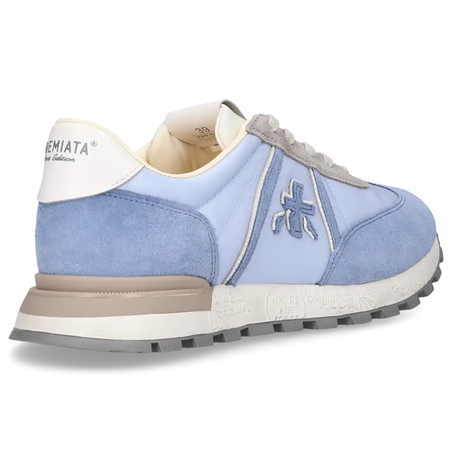 Premiata - Sneaker low JOHNLOWD Veloursleder - blau