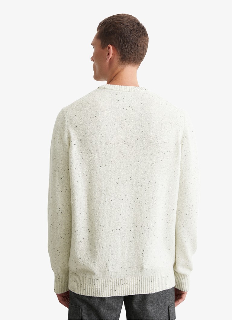 Marc O'Polo Fine-knit wool blend pullover with melange design