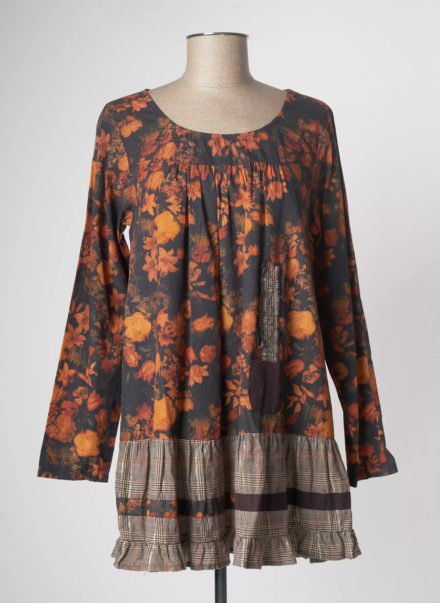 Rhum Raisin Robes Courtes Femme couleur orange