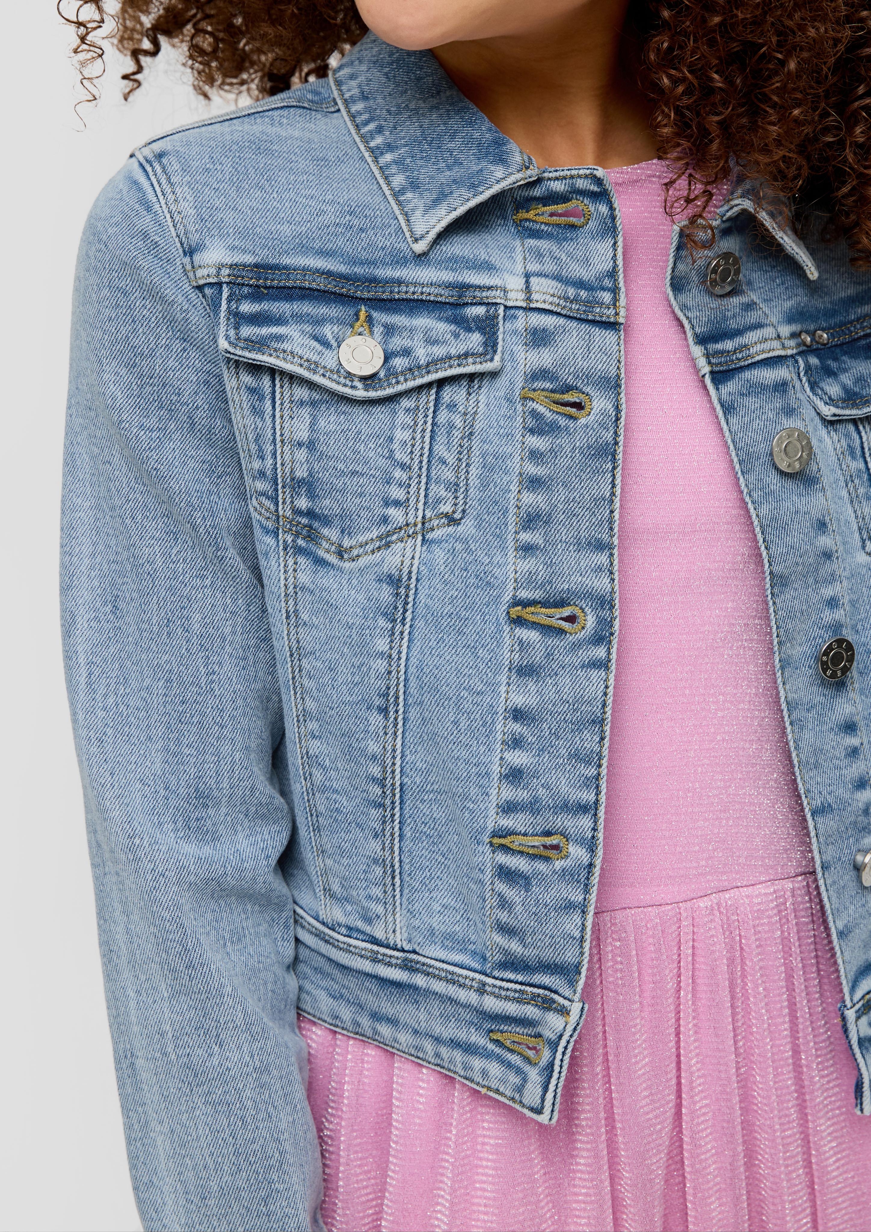 Jeansjacke mit Schmuck-Detail  2140078-53Z2