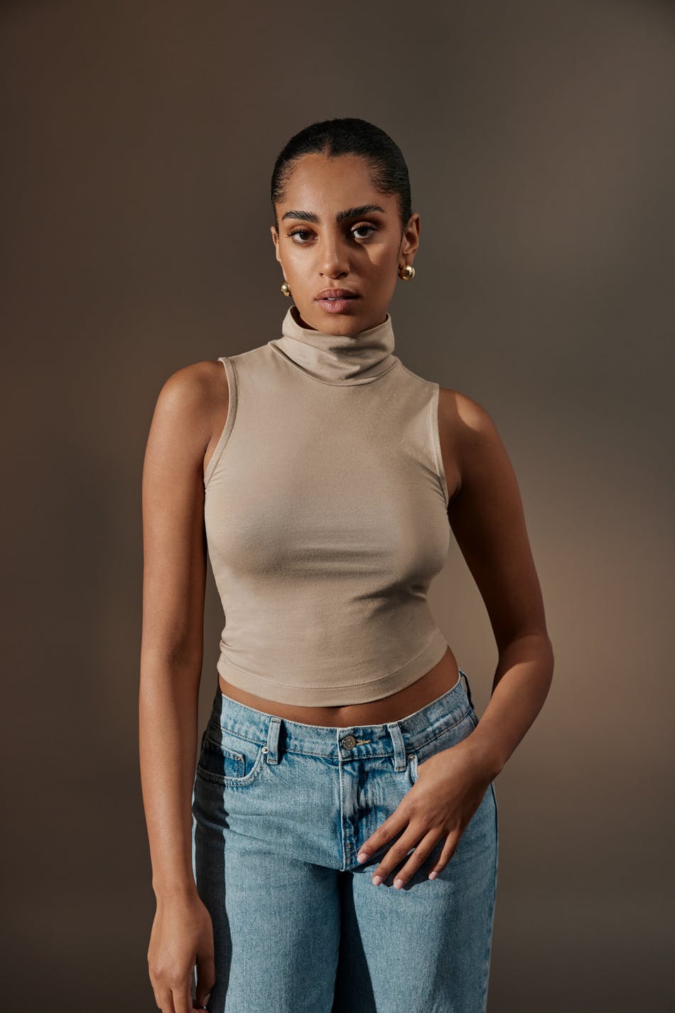 Cropped polo tank