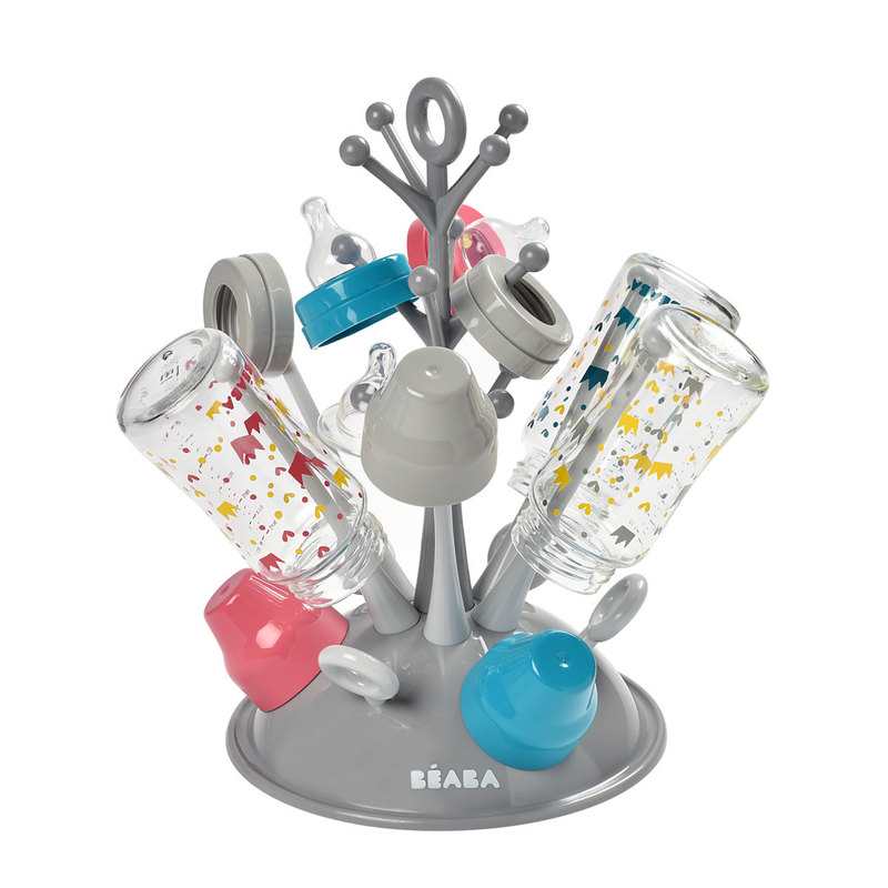 Egouttoir biberon arbre gris Beaba