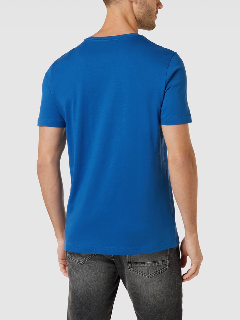 T-Shirt mit Rundhalsausschnitt in royalblau