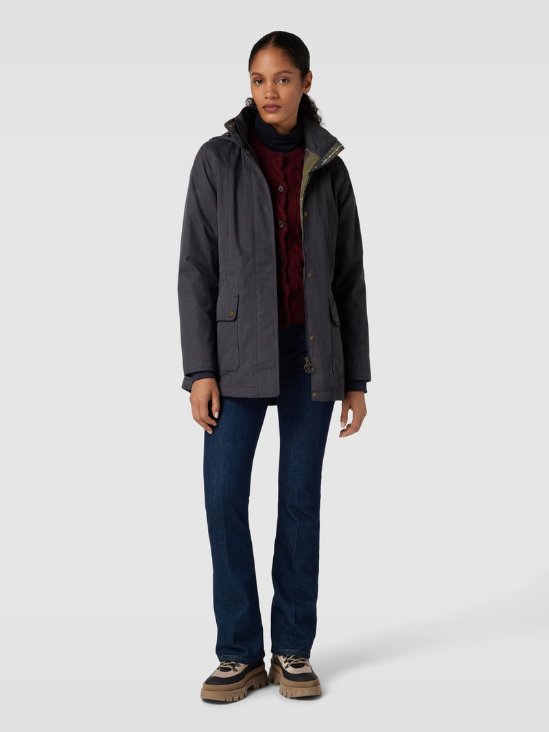 Jacke mit Eingrifftaschen Modell 'BUTTERCUP' in marineblau