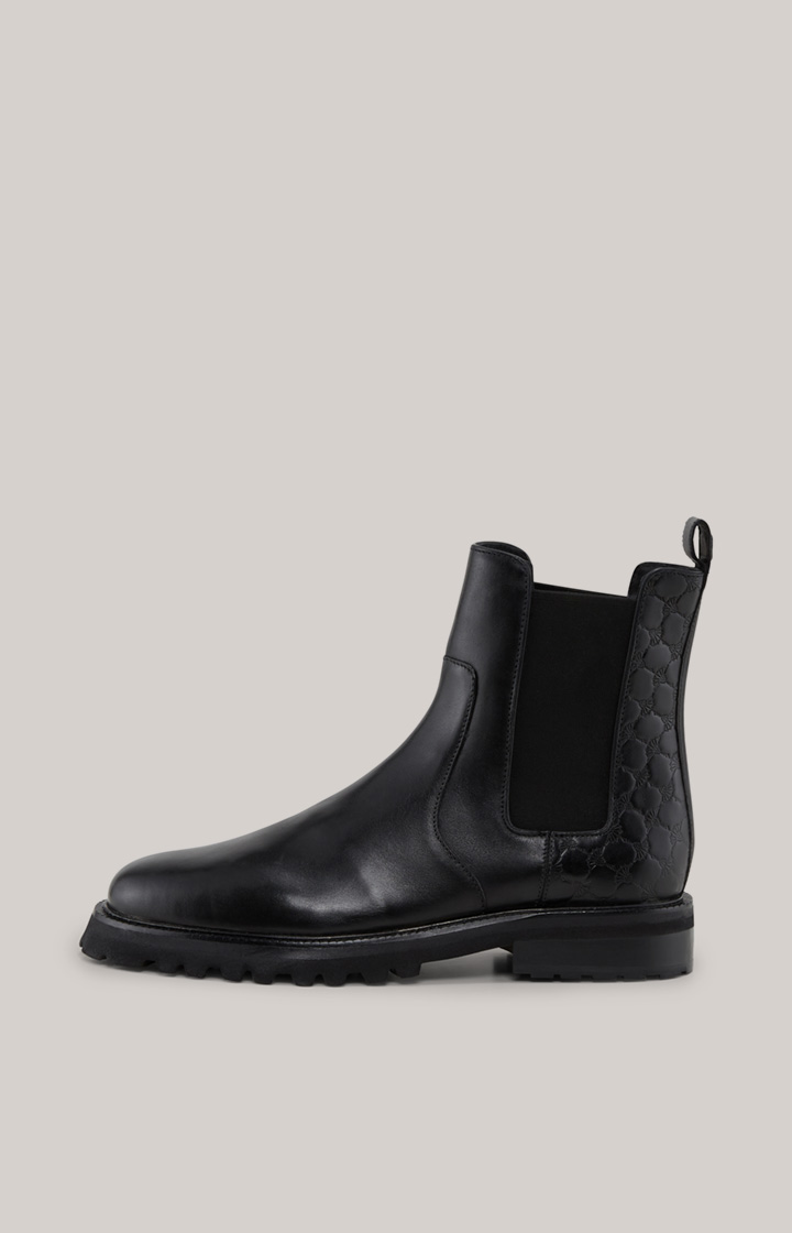 Chelsea Boots Pero Stampa Mario in Schwarz