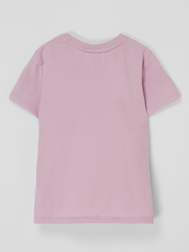 T-Shirt mit Effektgarn Modell 'Jenka' in flieder