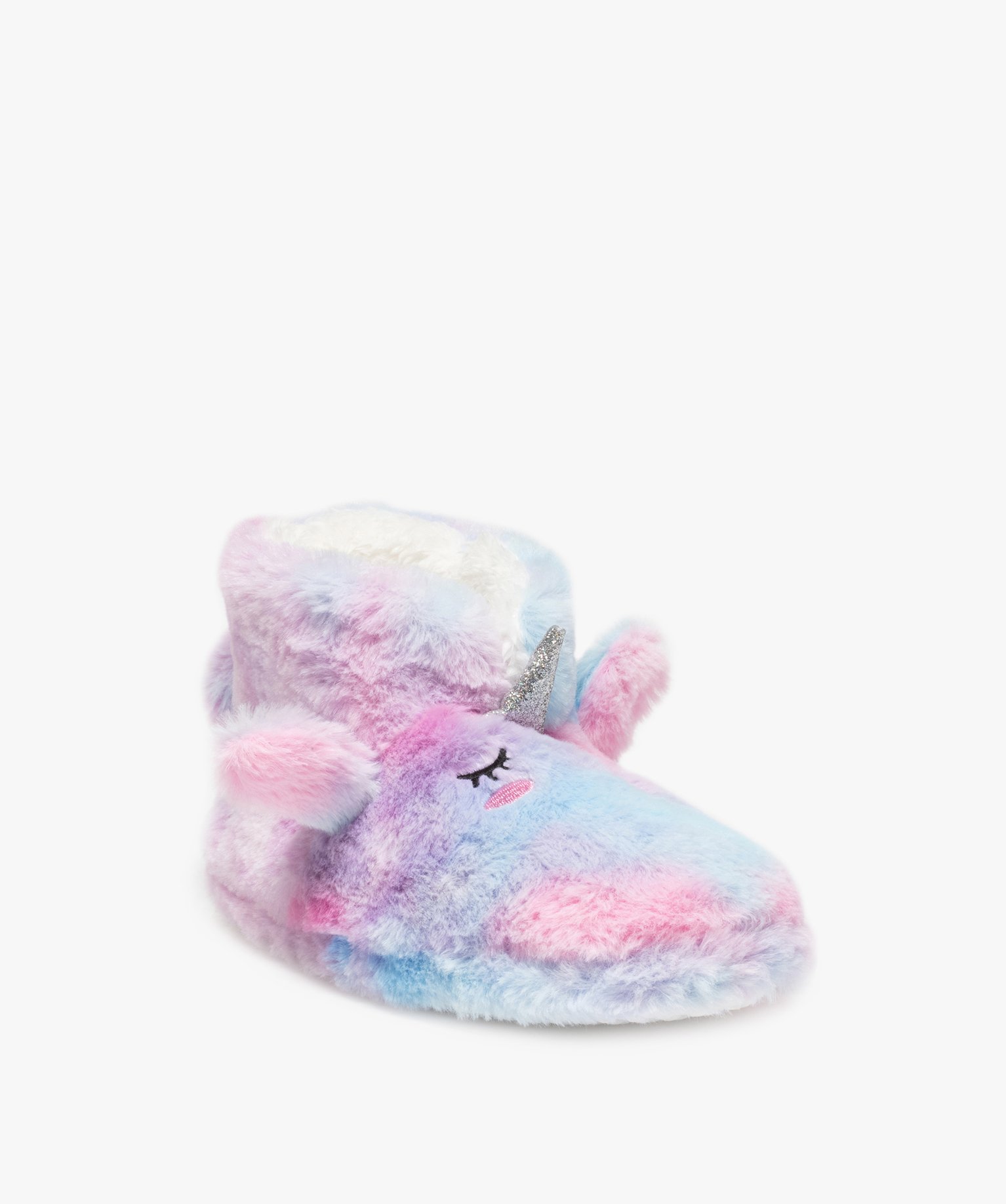Chaussons femme boots multicolores licorne | GEMO