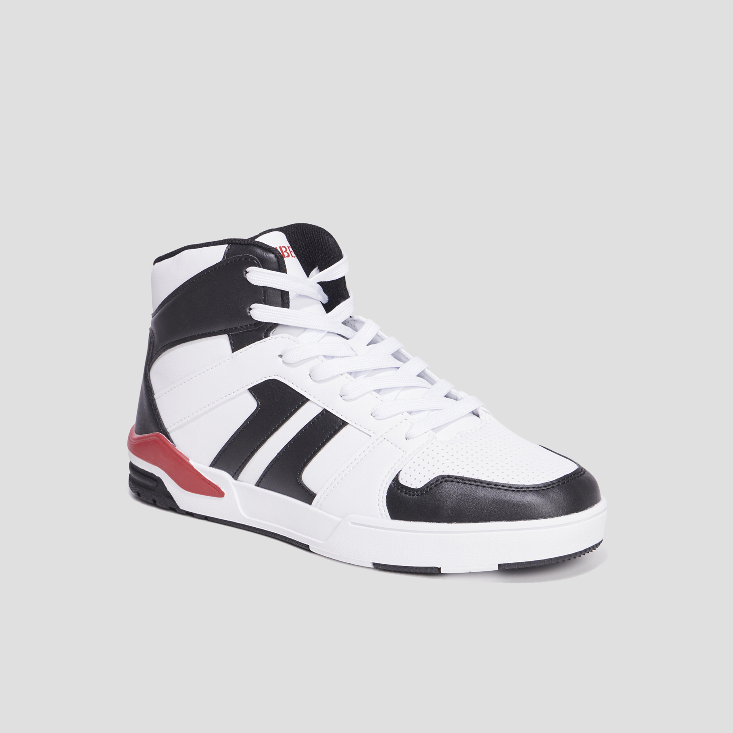 Baskets montantes à lacets Liberto Korus blanc homme | La Halle