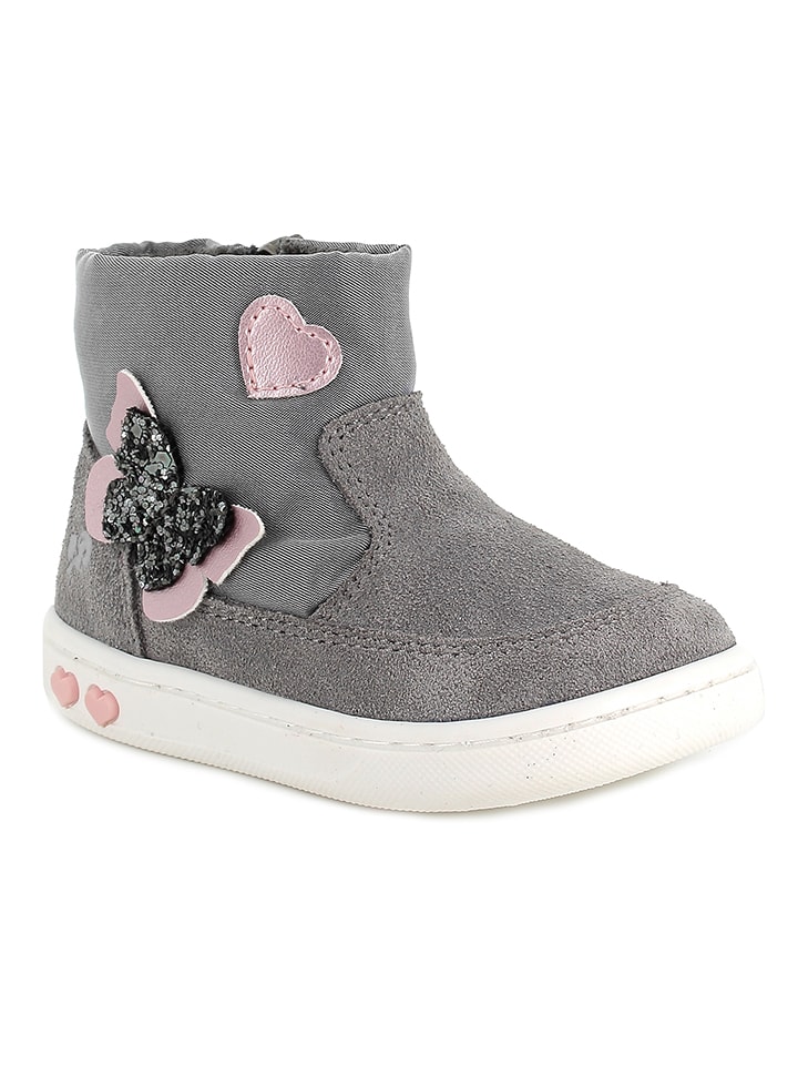Primigi Leder-Boots in Rosa/ Grau günstig kaufen