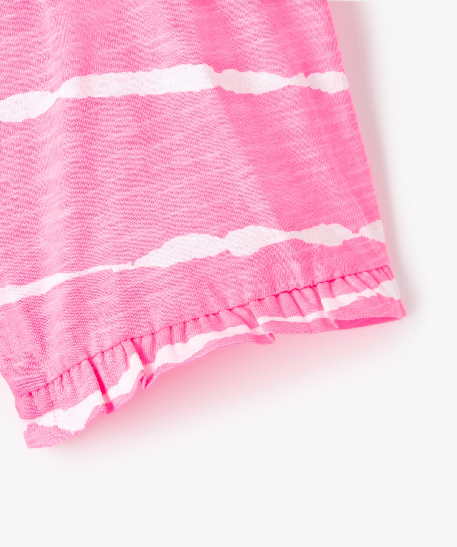 Combishort bébé fille fleurie à bretelles rose | GEMO