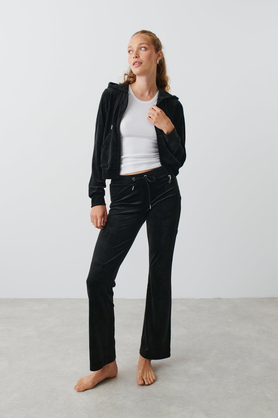Velour trousers