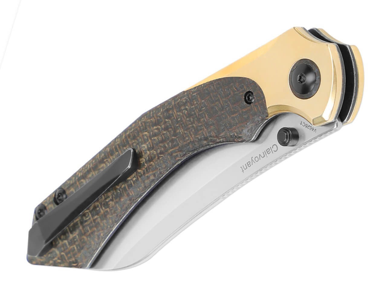 Clairvoyant 154CM Brass Micarta Black