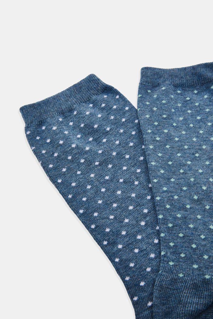 2er-Set Socken mit Polka Dots, Bio-Baumwolle